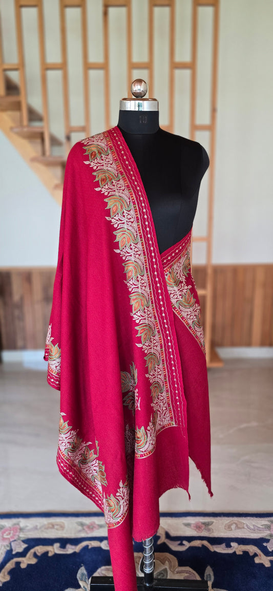 Stole – Floral – Rani – Pashmina