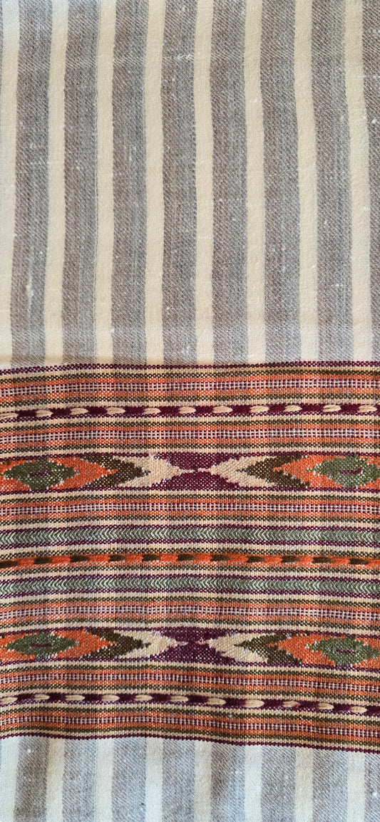 Shawl – Angora Wool - Stripes