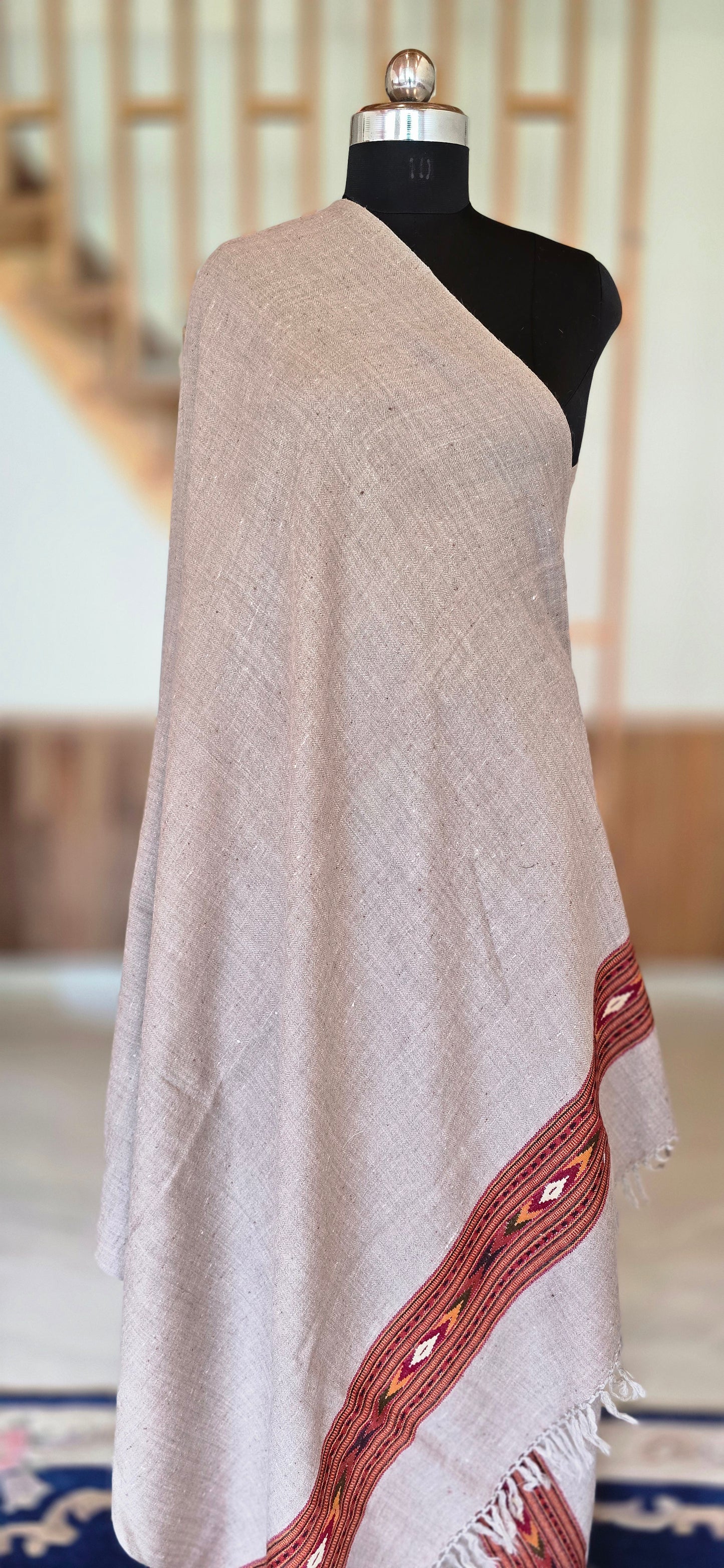 Shawl – Angora Wool - Stripes