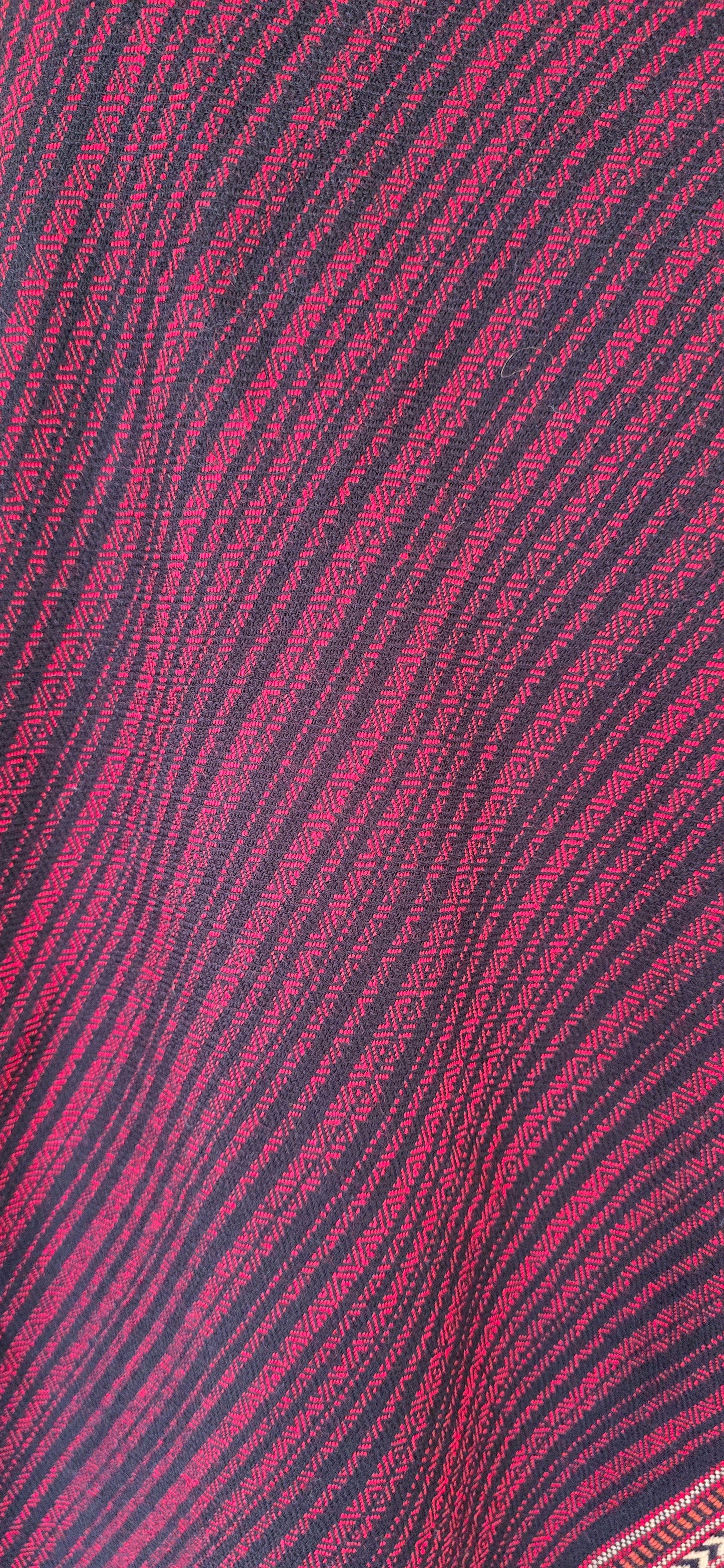 Shawl – Classic Pattern Stripes – Ethnic – Maroon