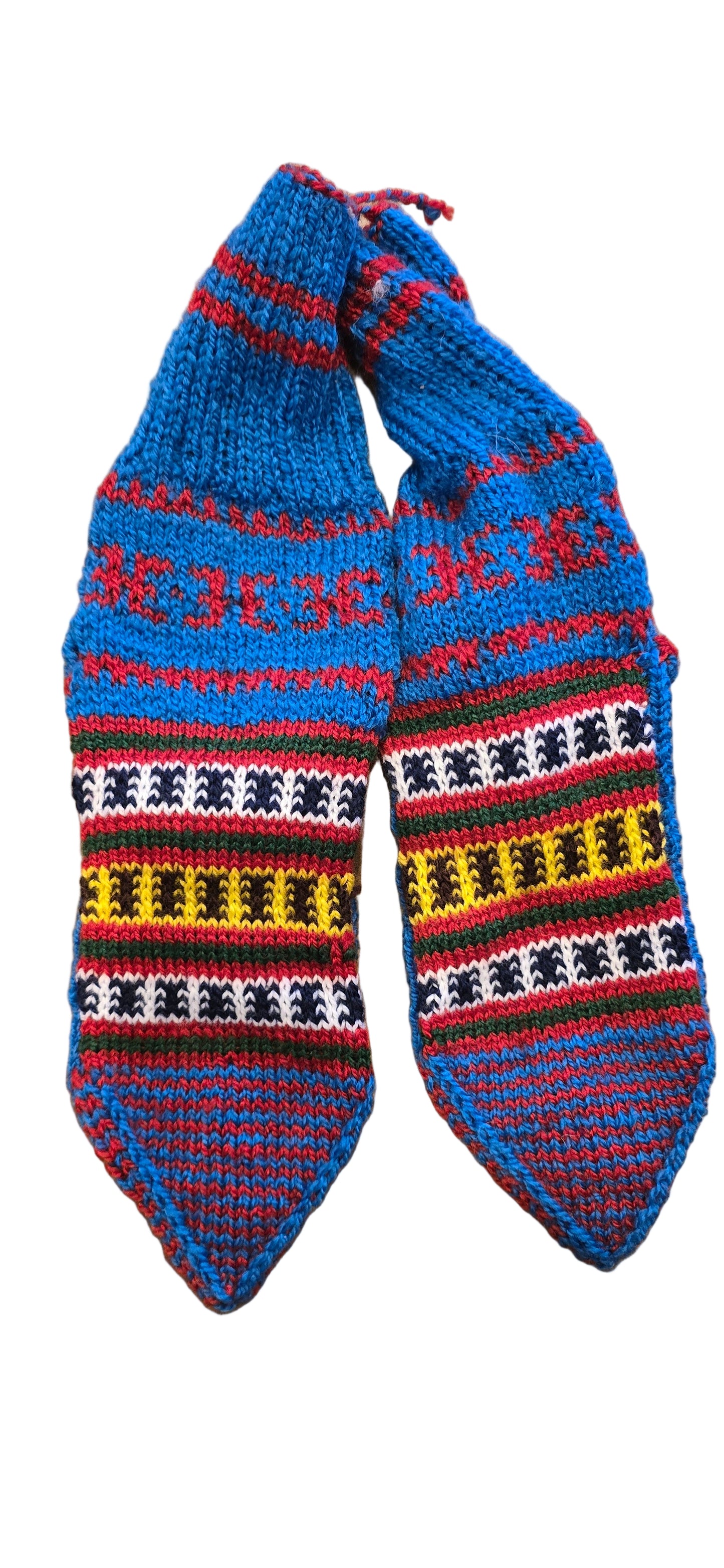 Socks - Handwoven - Wool - Blue