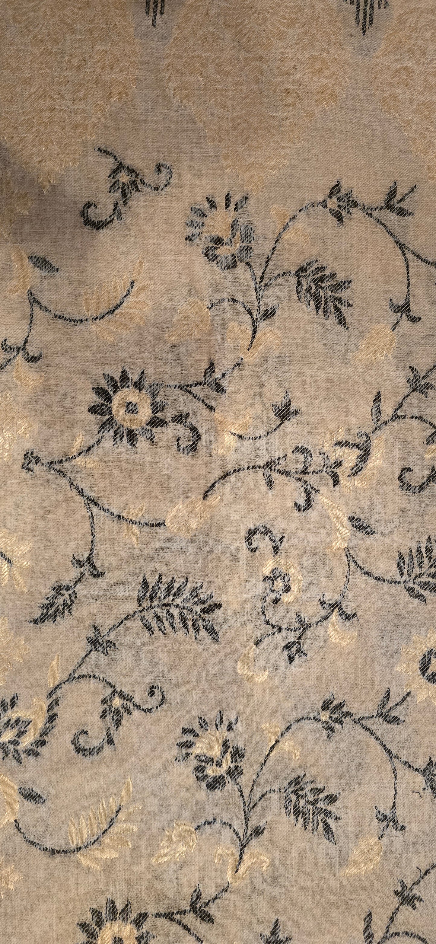 Shawl – Designer – Floral – White