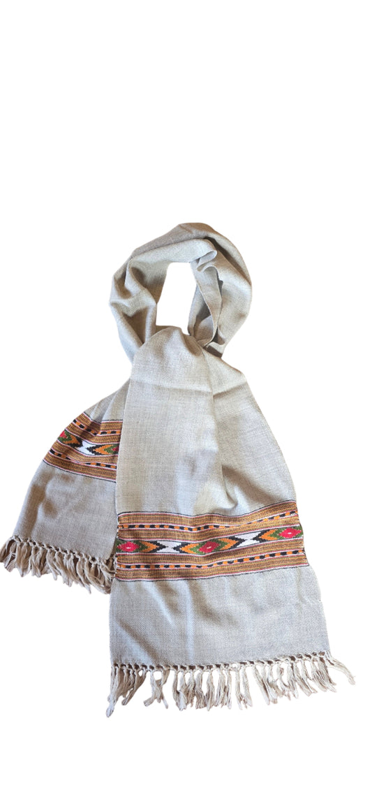 Muffler – Handwoven – Traditional – Gray
