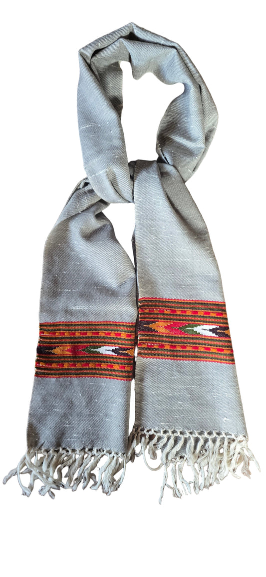 Muffler – Handwoven – Traditional – Gray