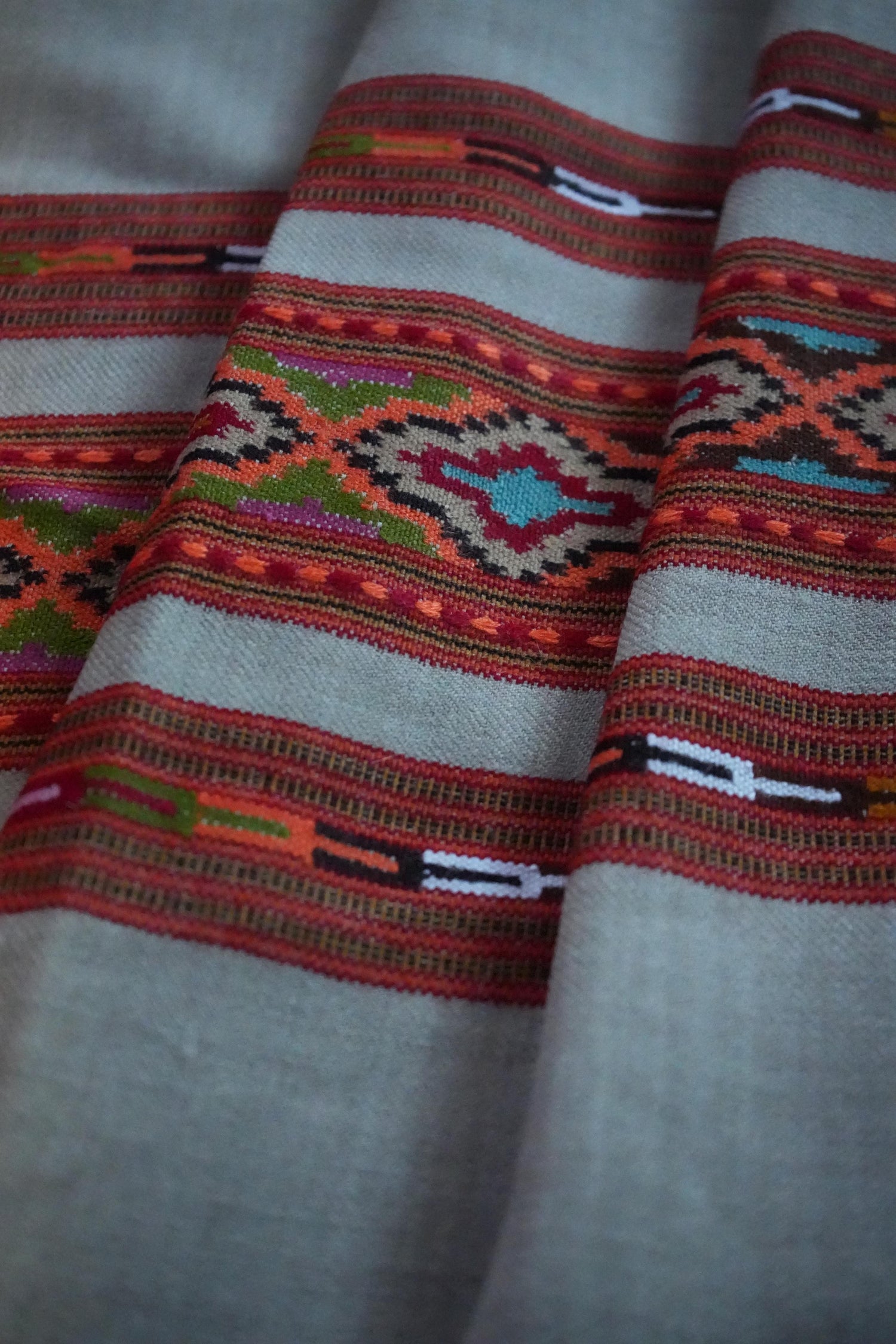 The Regal Triple Border Shawl