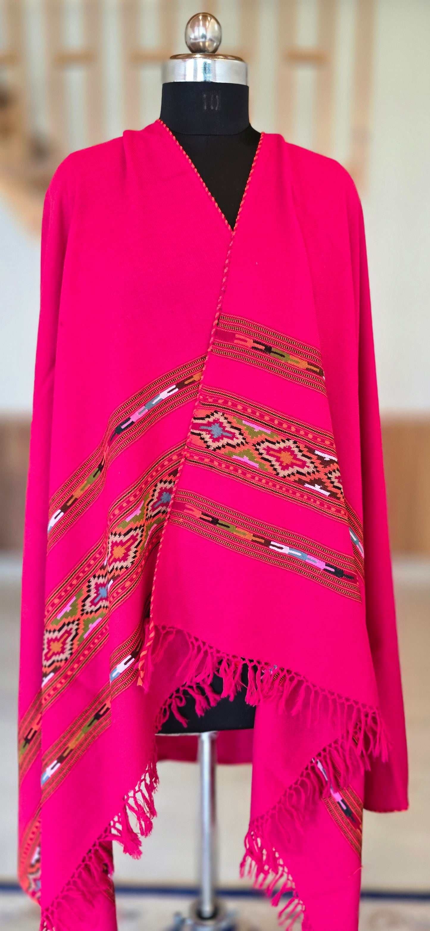 Shawl – Kullu Teen Patti – Rani – Wool