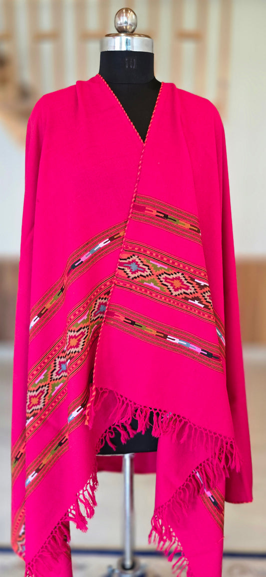 Shawl – Kullu Teen Patti – Rani – Wool