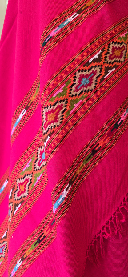 Shawl – Kullu Teen Patti – Rani – Wool