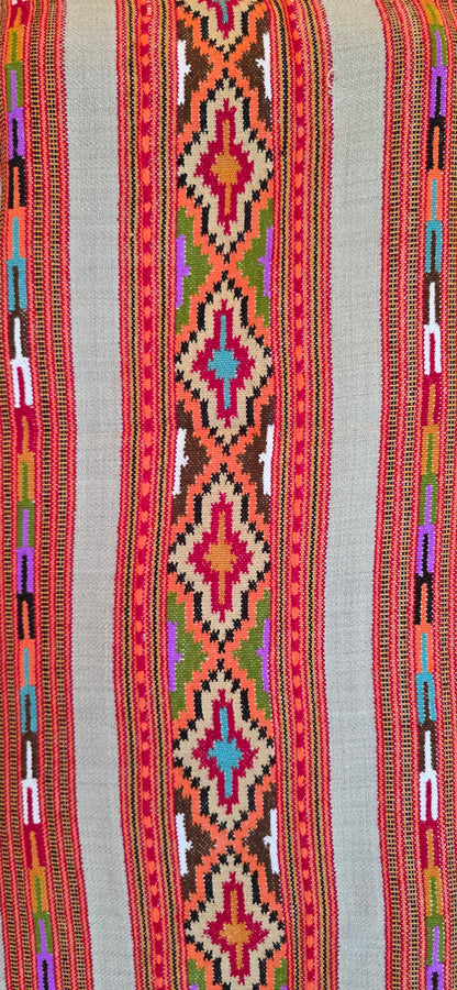 Shawl – Kullu Teen Patti – White – Wool