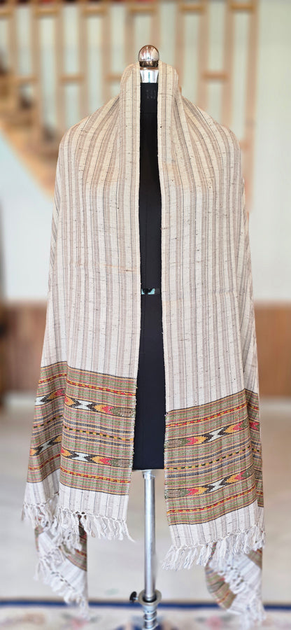 Shawl – Angora Wool - Stripes