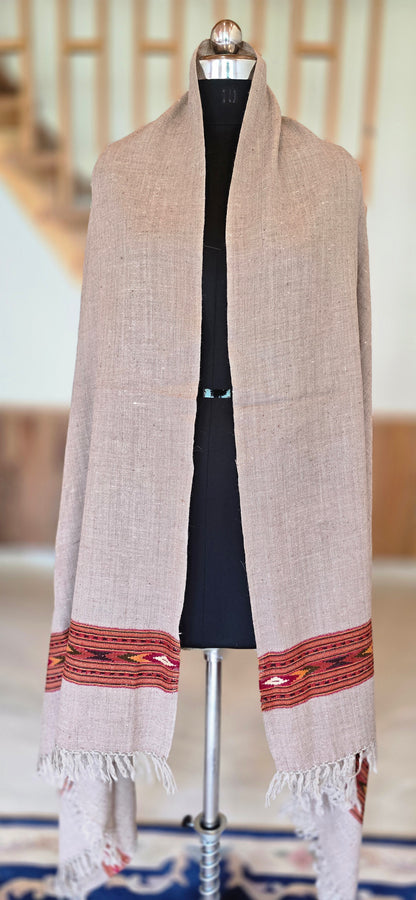 Shawl – Angora Wool - Stripes