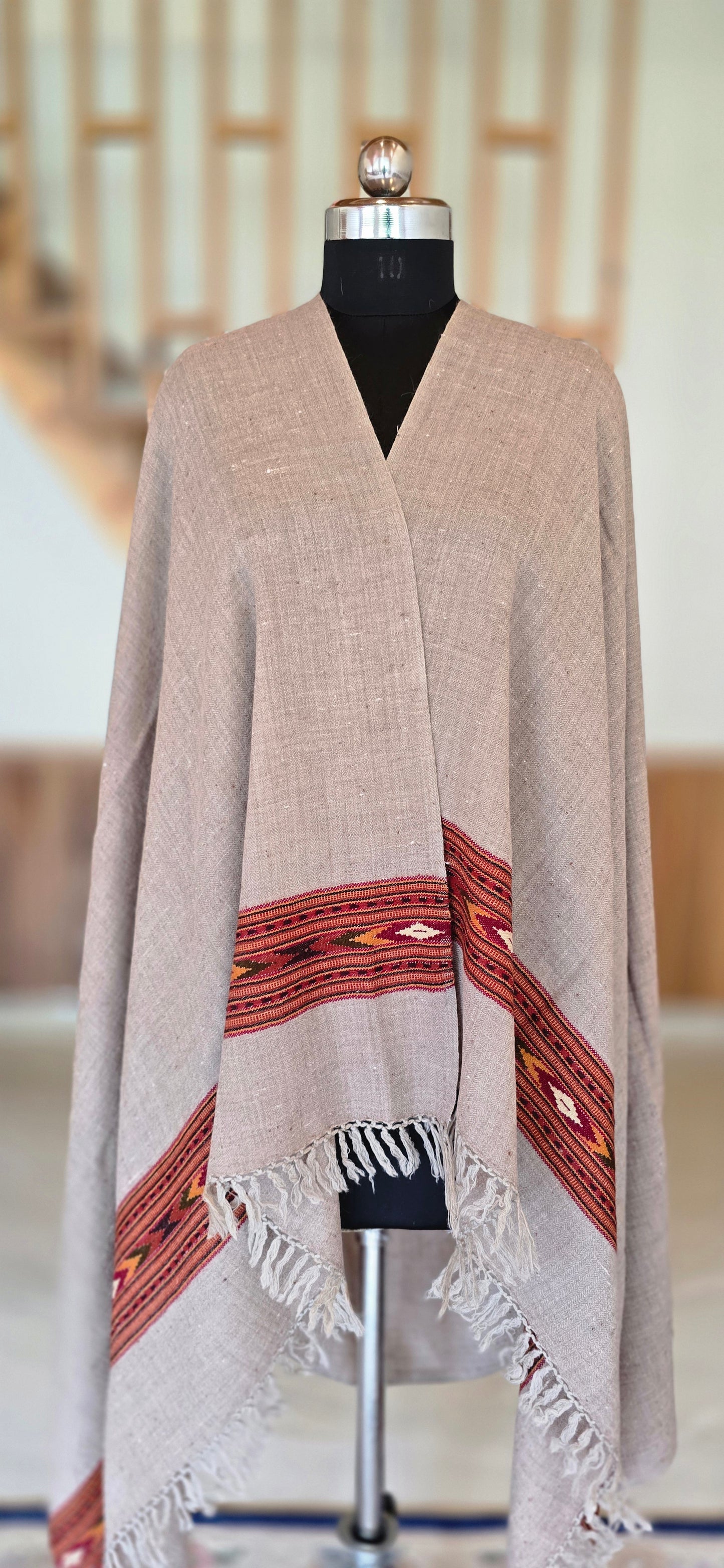 Shawl – Angora Wool - Stripes