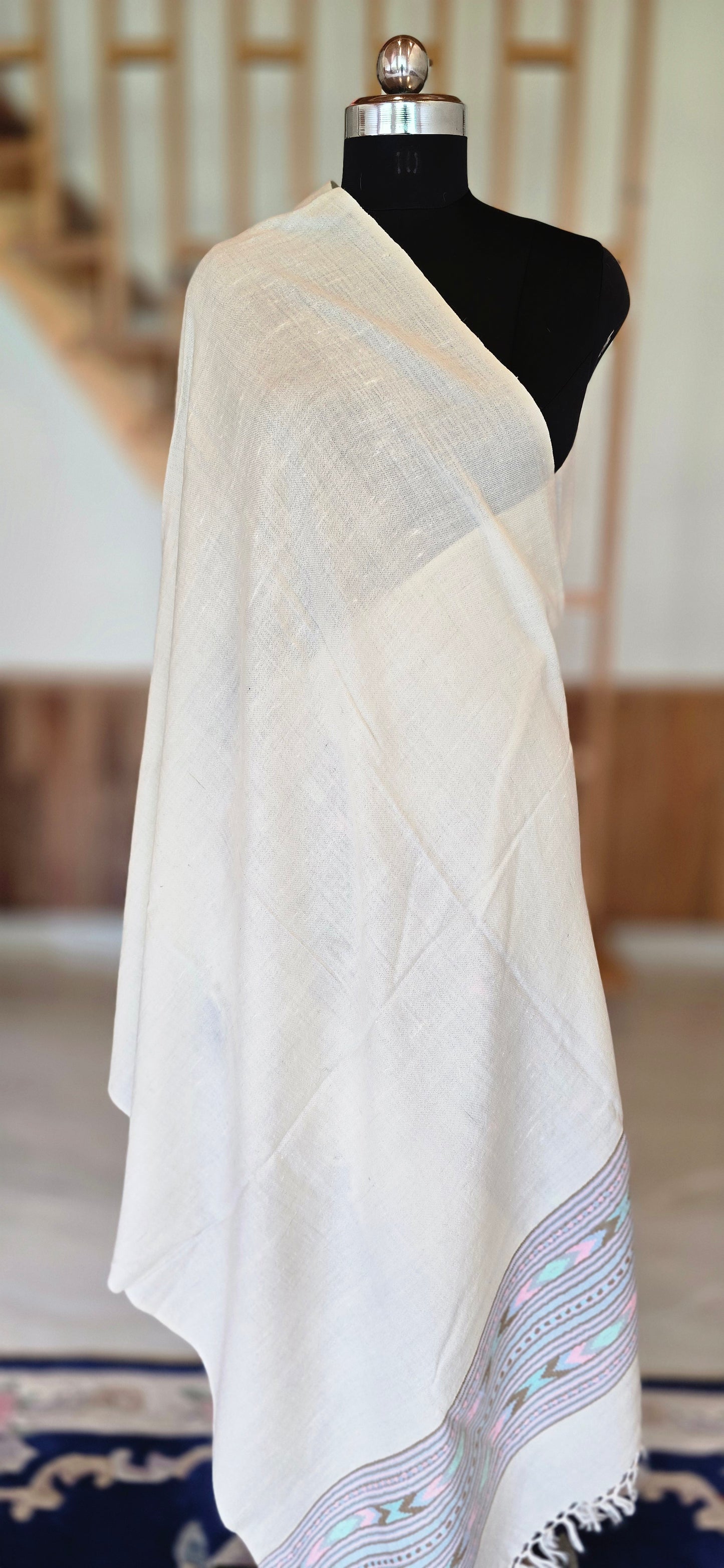 Shawl – Angora Wool - Stripes