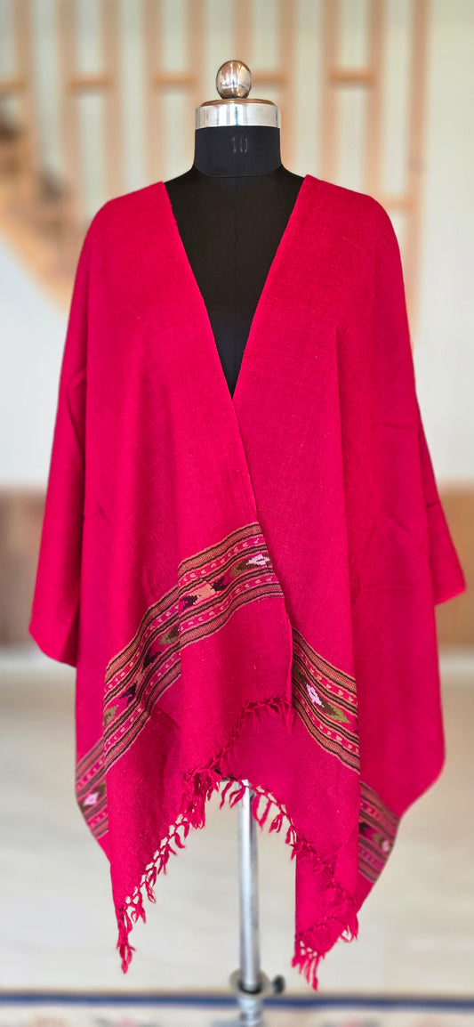 Wool Stole – Timeless Comfort - Red