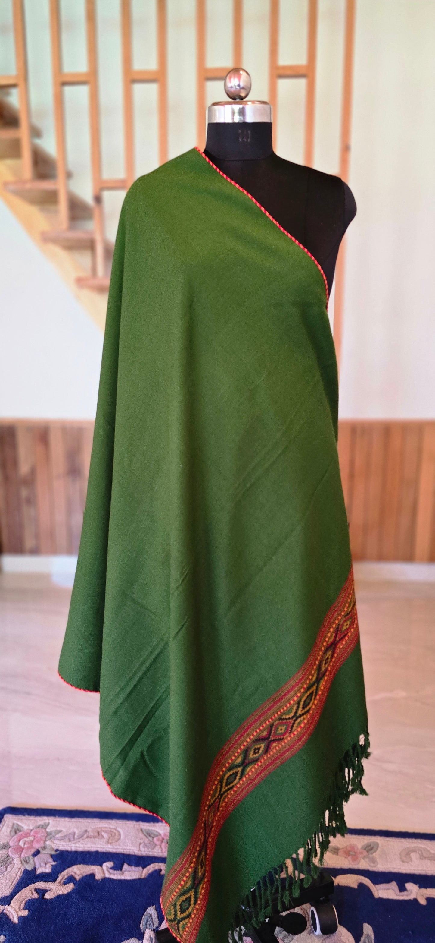 Shawl – Classic Pattern – Ethnic – Green