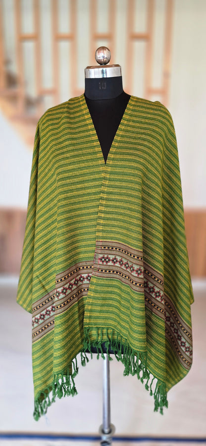 Stole – Heritage Kullu – Stripes – Green