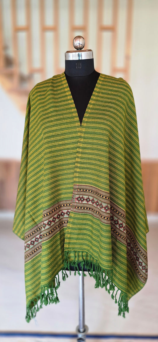 Stole – Heritage Kullu – Stripes – Green