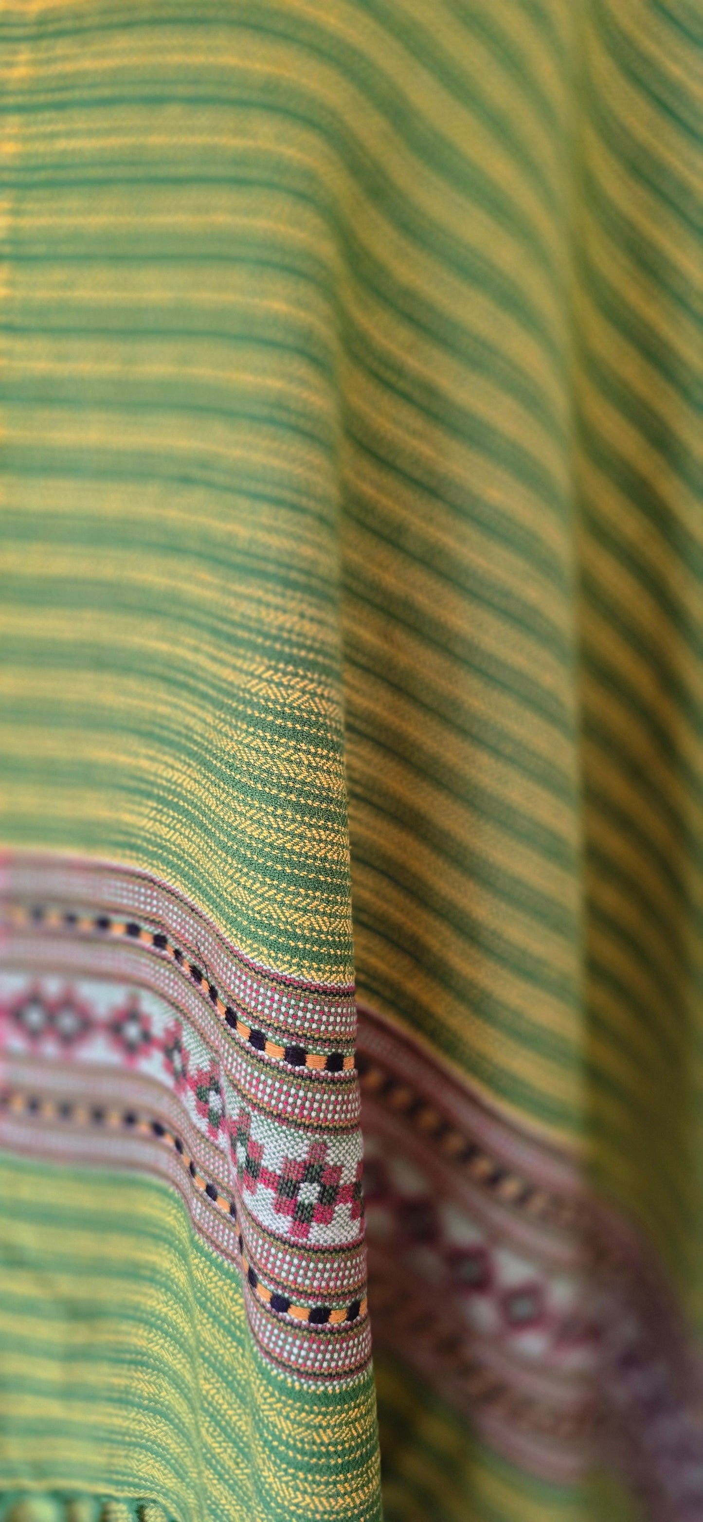 Stole – Heritage Kullu – Stripes – Green