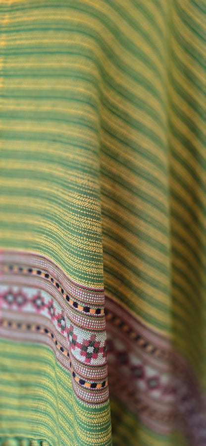 Stole – Heritage Kullu – Stripes – Green