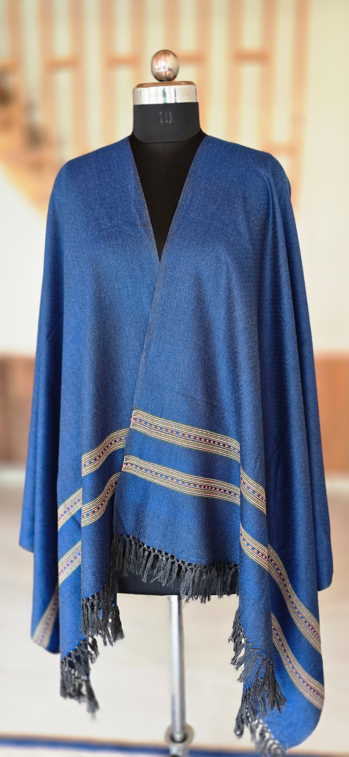 Stole – Heritage Kullu – Plain – Blue