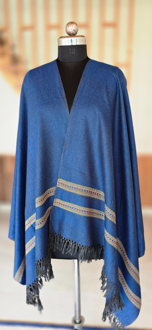 Stole – Heritage Kullu – Plain – Blue