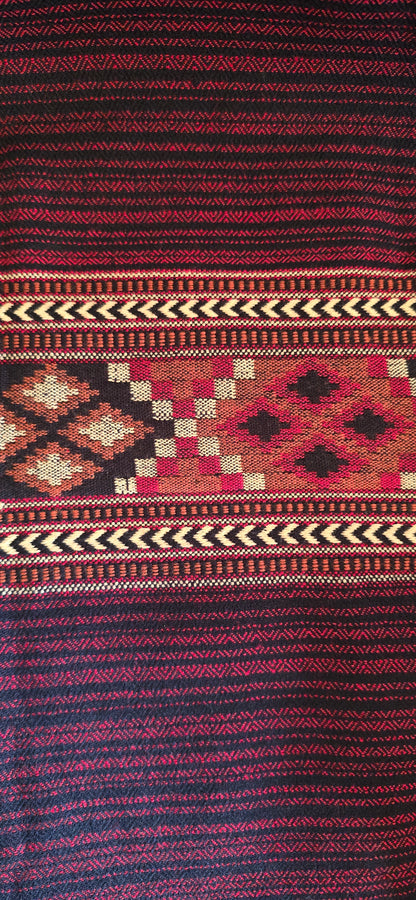 Shawl – Classic Pattern Stripes – Ethnic – Maroon