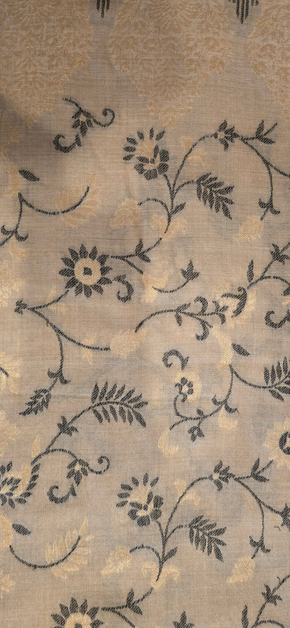 Shawl – Designer – Floral – White