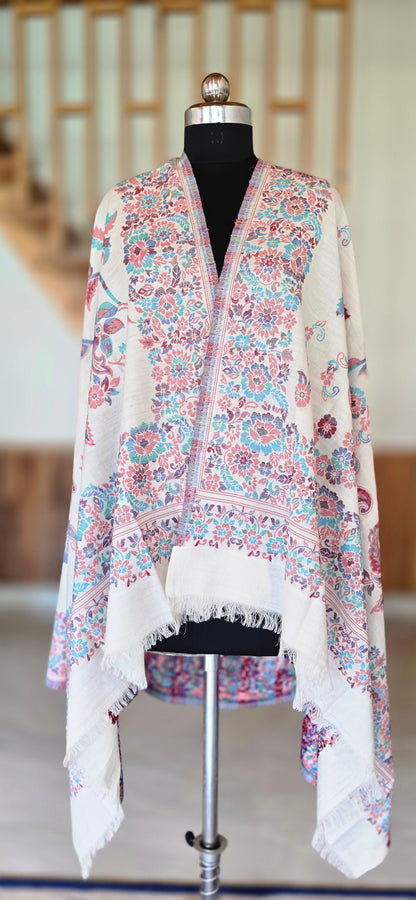 Shawl – Designer – Kanni – White