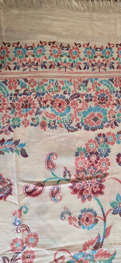 Shawl – Designer – Kanni – White