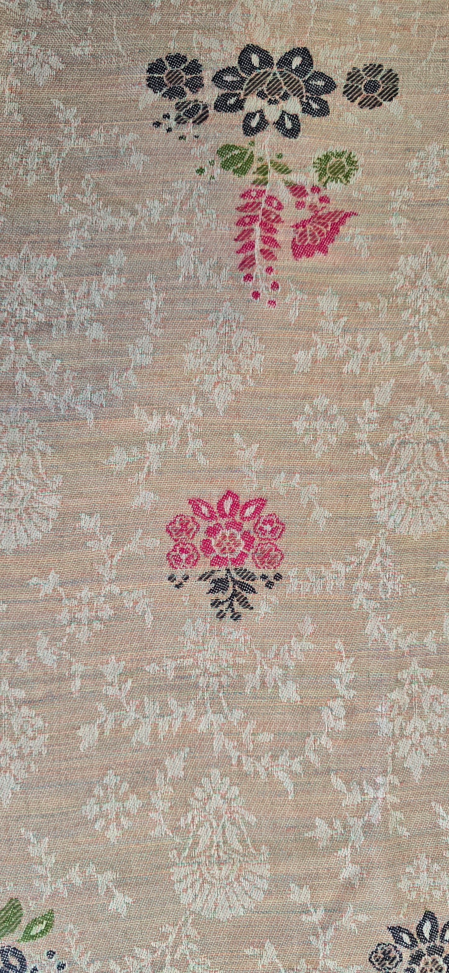 Shawl – Designer – Floral – Light Pink