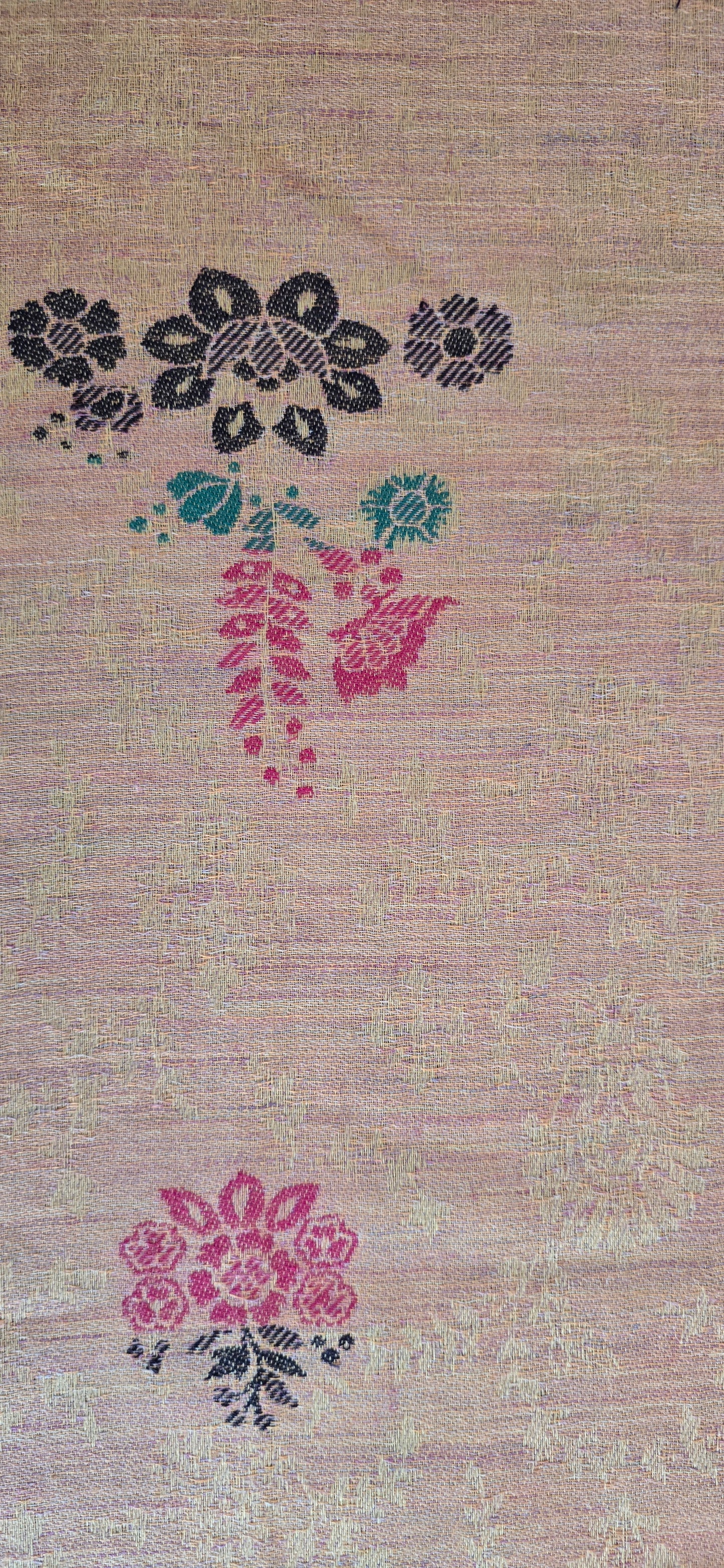 Shawl – Designer – Floral –  Pink