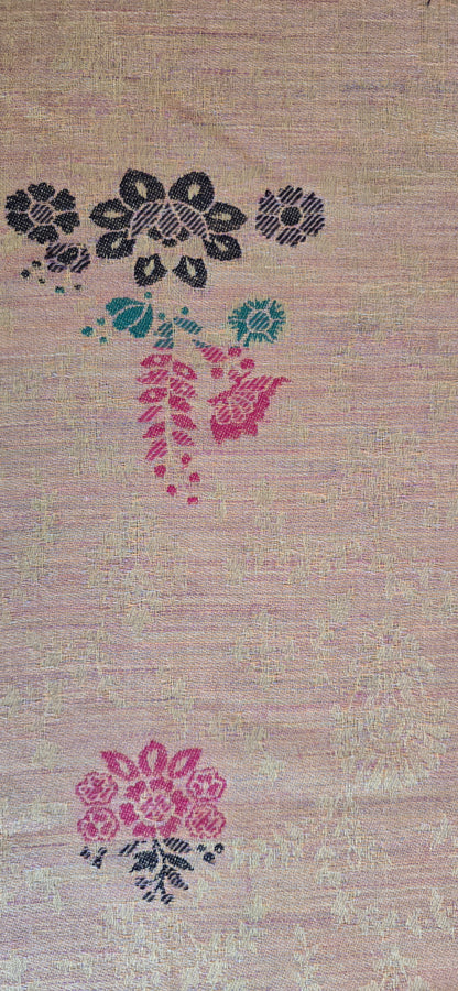 Shawl – Designer – Floral –  Pink