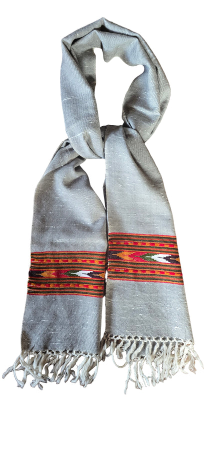 Muffler – Handwoven – Traditional – Gray