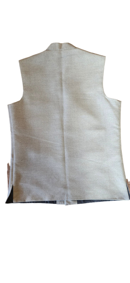 Jacket – Men – Nehru Style – Gray